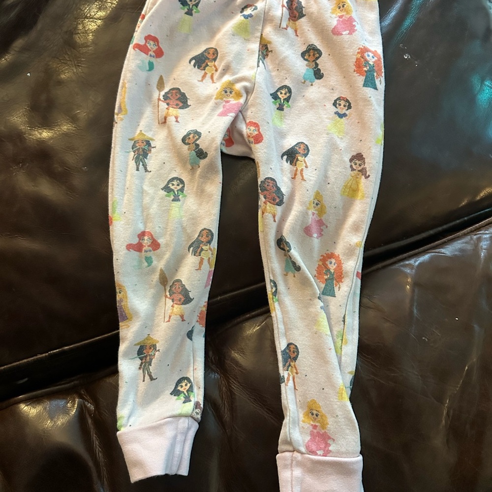Kids' Pink Pajama Pants with Disney Princess Characters